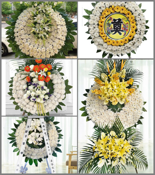 山西运城闻喜县凹底镇西大马村花圈速递